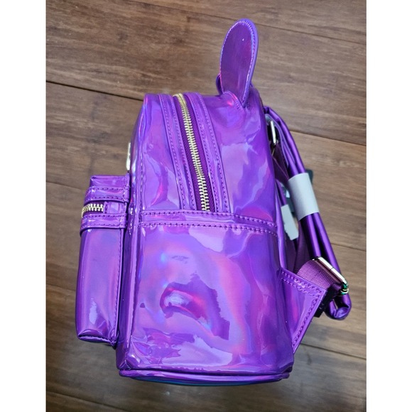 Loungefly Disney Mickey Mouse Holographic Series Mini Backpack - Amethyst - Picture 9 of 9